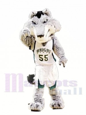 College Fierce Wolf Mascot Costume 