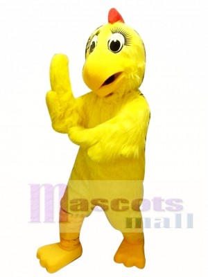 Yellow Chicken Hen Mascot Costume