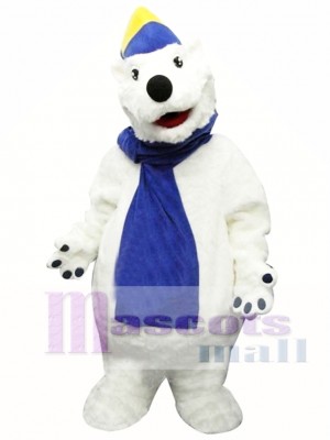 Happy Polar Bear Mascot Costume