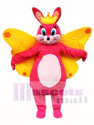 Butterfly Easter Bunny Mascot Costume  