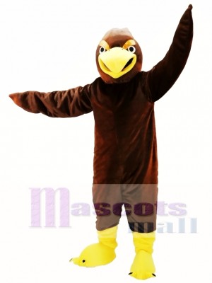 Brown Hawk Mascot Costume