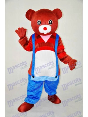 Brown Bear Teddy Bear Mascot Adult Costume