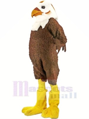 Strong Brown and White Hawk Mascot Costumes Animal