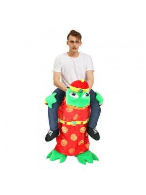 Rich Frog Carry me Ride on Halloween Christmas Costume for Adult 