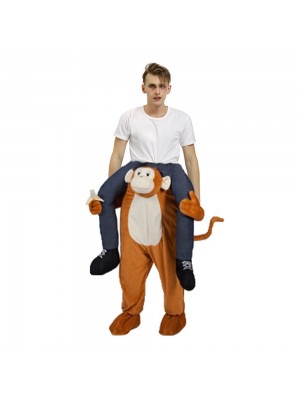 Gorilla Monkey Carry me Ride on Halloween Christmas Costume for Adult/Kid