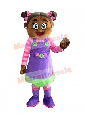 Girl mascot costume