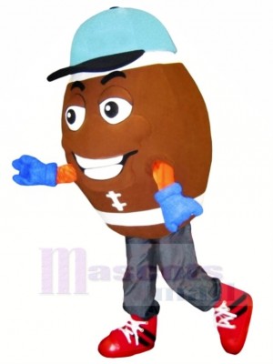 American Brown Football Mascot Costume Cartoon