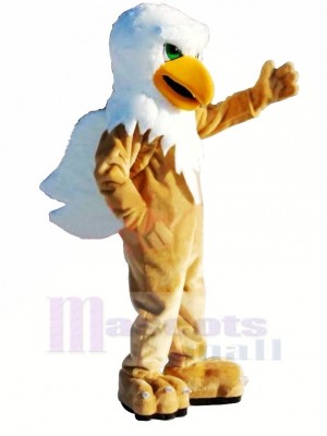 Griffin with Green Eyes Mascot Costume Cartoon 