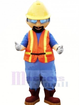 Builder with Yellow Hat Mascot Costume People