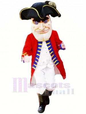High Quality Patriot in Red Mascot Costume People	