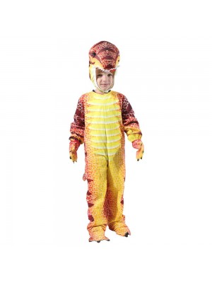 Red T-Rex Dinosaur Costume Dinosaur Jumpsuit Halloween Christmas Dress up Gift for Kid