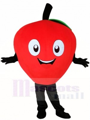 Red Apple Mascot Costumes Plant Fruit