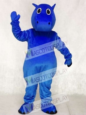 Blue Baby Hippo Mascot Costumes Animal 
