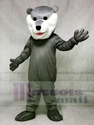 Grey Champ Otter Hockey Mascot Costumes Animal
