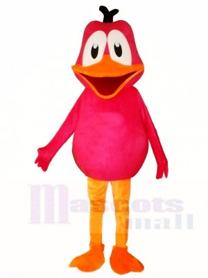 Pink Duck Mascot Costumes Bird Poultry