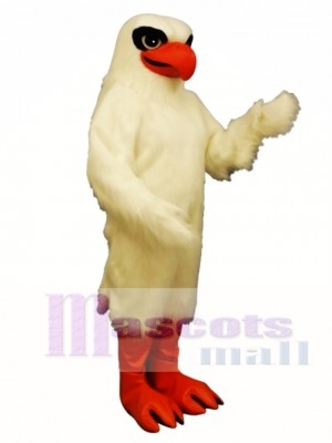 Cute White Hawk Mascot Costume