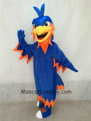 Customize Order Blue Phoenix Mascot with Pointy head, Wings, Tail and Tennis Shoes