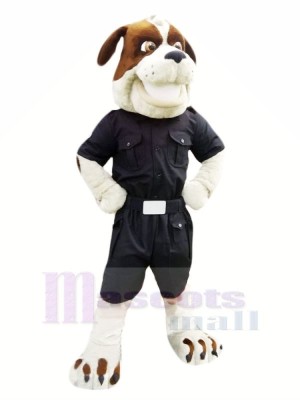Strong Police Dog Mascot Costumes Cartoon
