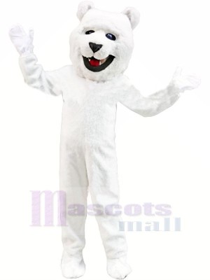 White Polar Bear Mascot Costumes Adult	
