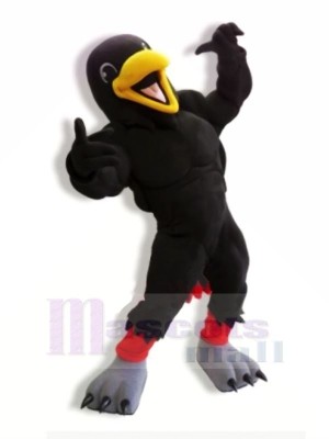 Power Black Raven Mascot Costumes Cartoon