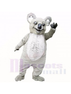 Smiling Grey Lightweight Koala Mascot Costumes Cartoon