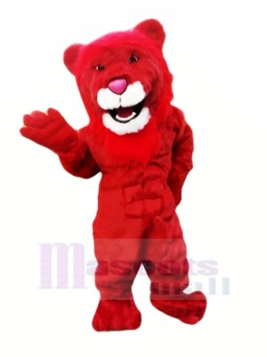 Power Red Lion Mascot Costumes Cartoon