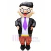 Handsome Boss with Glasses Inflatable Mascot Costumes Cartoon