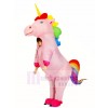 Inflatable Cute Rainbow Unicorn Horse Blow Up Costume Halloween for Kids