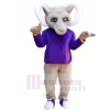 Purple Long Sleeve Antelope Monster Mascot Costumes Animal