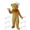Short-haired Orange Bear Mascot Adult Costume