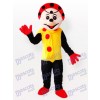 Spotty Clown in Yellow Dress Mascot Costume