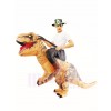 Brown Tyrannosaurus T-Rex Inflatable Carry Me Ride On Mascot Costumes