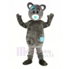Gray Teddy Bear Mascot Costume Cartoon Male	