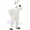 White Unicorn Mascot Costume Cartoon	