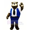 Worker Bear Mascot Costumes Cartoon	