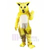Yellow Fierce Wildcat Mascot Costumes Cartoon	