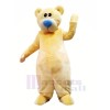 Yellow Bear with Blue Nose Mascot Costumes Cartoon