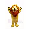 Cute Smiling Lion Mascot Costumes Cartoon