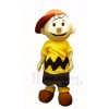 Cute Boy in Yellow Mascot Costumes People