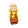 Cogsworth Clock Mascot Costume Cartoon