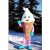White Ice Cream Mascot Costume Cartoon