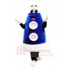 Cute Blue Rocket Mascot Costume Cartoon