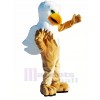 Griffin with Green Eyes Mascot Costume Cartoon 