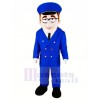 High Quality Dispatcher in Blue Mascot Costume People