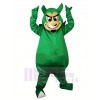 Ugly Green Devil Mascot Costume Cartoon