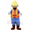 Builder with Yellow Hat Mascot Costume People