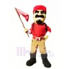 Pioneer in Red Mascot Costume People