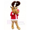 Christmas Deer Brown Reindeer Mascot Costumes Xmas Animal