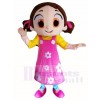 Niloya Damla Pink Dress Girl Mascot Costumes People