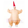 Roast Turkey Chicken Inflatable Halloween Christmas Costumes for Adults